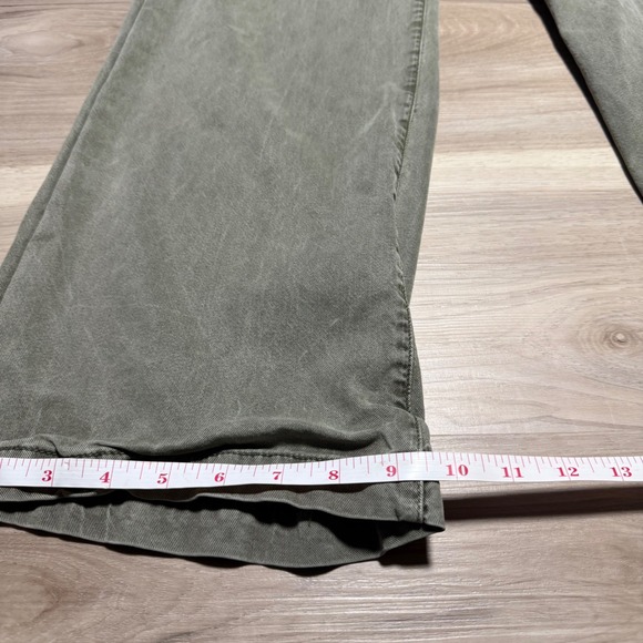 Paige Wide Leg Pants Womens 28 Green Lyocell Drawstring Relaxed Casual Trousers - Picture 12 of 13